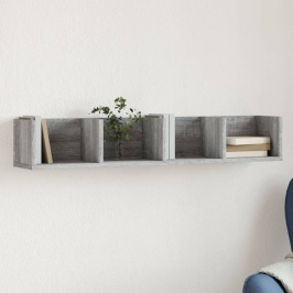 Mueble de pared madera de ingeniería gris Sonoma 99x18x16,5 cm