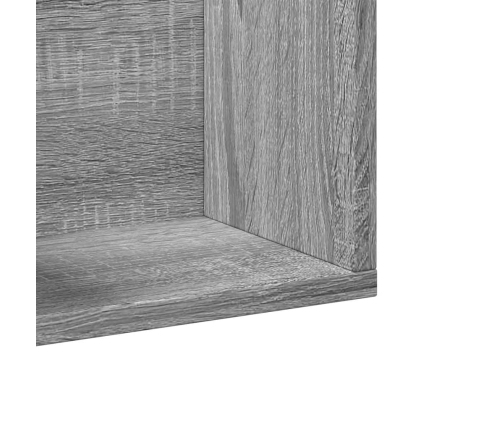 Muebles de pared 2 uds madera gris Sonoma 99x18x16,5 cm