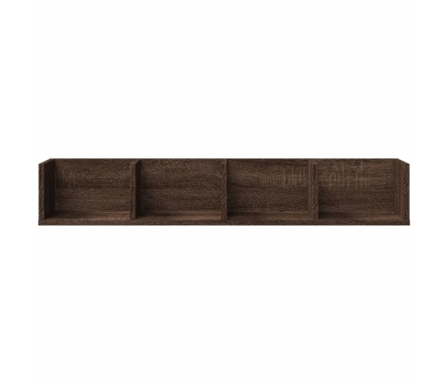 Mueble de pared madera de ingeniería marrón roble 99x18x16,5 cm