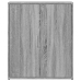 Aparador de madera de ingeniería gris Sonoma 60x31x70 cm