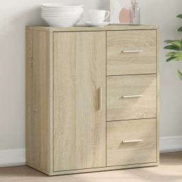 Aparador de madera de ingeniería roble Sonoma 60x31x70 cm