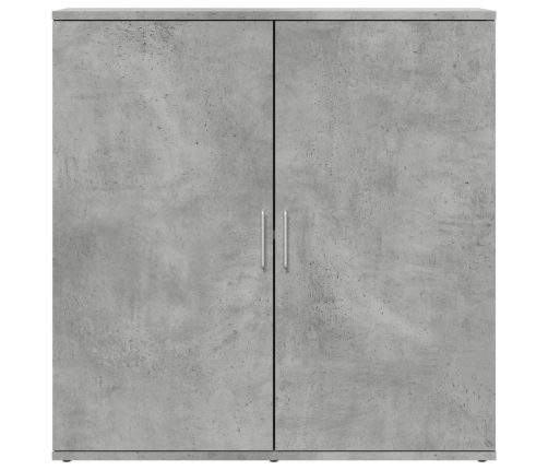 Aparador de madera de ingeniería gris hormigón 79x38x80 cm