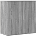 Aparador de madera de ingeniería gris Sonoma 79x38x80 cm