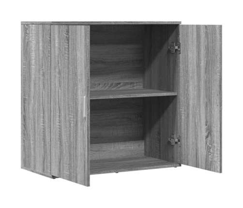 Aparador de madera de ingeniería gris Sonoma 79x38x80 cm