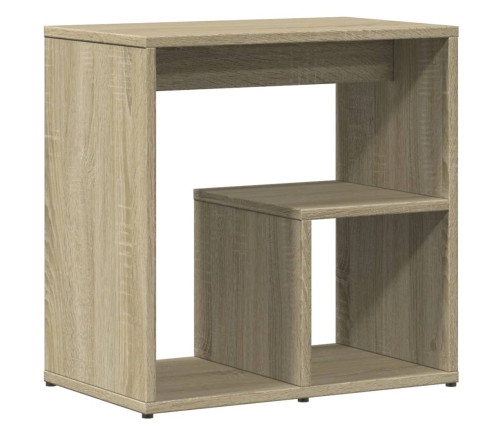 vidaXL Mesa auxiliar 2 uds madera ingeniería roble Sonoma 50x30x50 cm