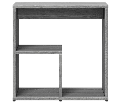 Mesa auxiliar de madera contrachapada gris Sonoma 50x30x50 cm