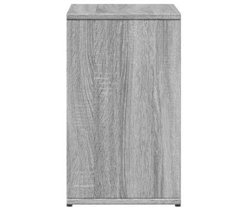 Mesa auxiliar de madera contrachapada gris Sonoma 50x30x50 cm