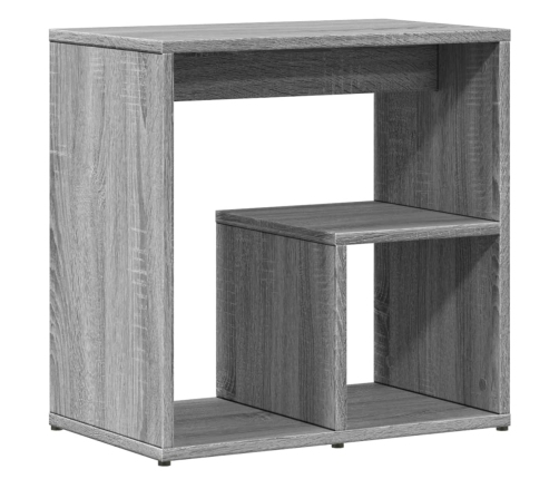 Mesa auxiliar de madera contrachapada gris Sonoma 50x30x50 cm