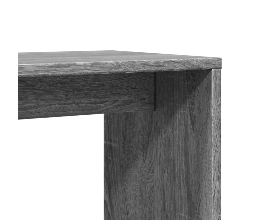 Mesa auxiliar de madera contrachapada gris Sonoma 50x30x50 cm