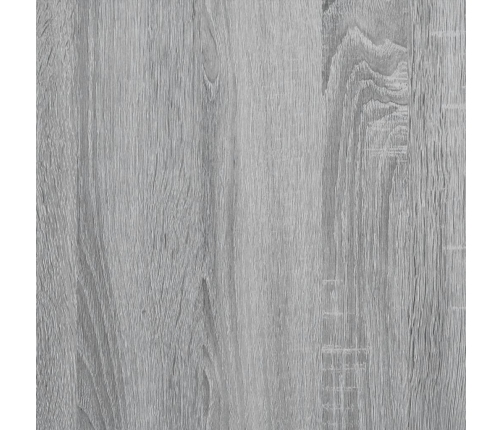 Mesa auxiliar de madera contrachapada gris Sonoma 50x30x50 cm