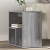 Mesa auxiliar de madera contrachapada gris Sonoma 50x30x50 cm