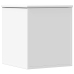 Caja de almacenaje madera de ingeniería blanca 40x42x46 cm