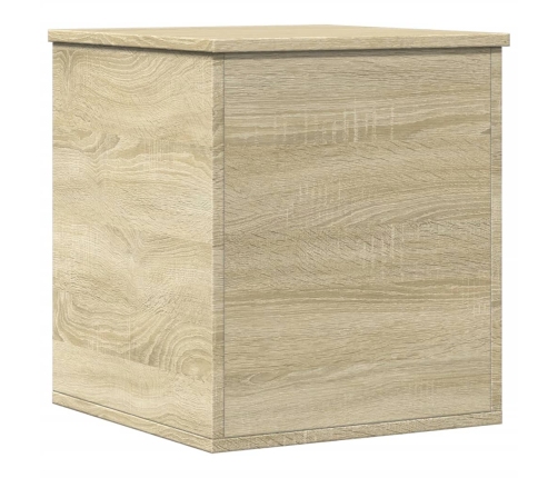 Caja de almacenaje madera ingeniería roble Sonoma 40x42x46 cm