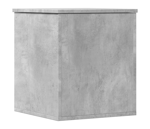 Caja de almacenaje madera ingeniería gris hormigón 40x42x46 cm