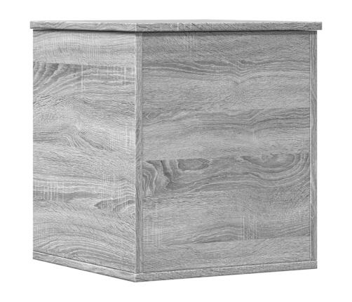 Caja de almacenaje madera de ingeniería gris Sonoma 40x42x46 cm