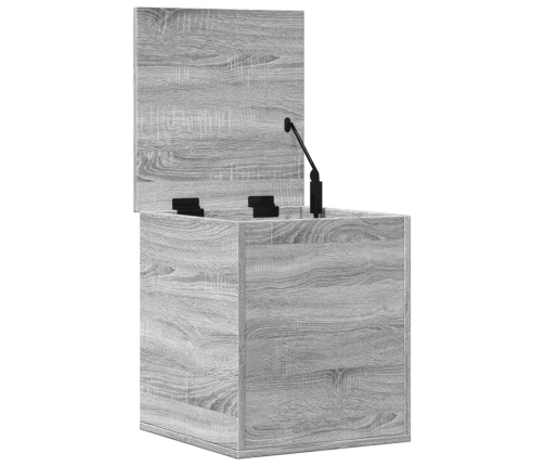 Caja de almacenaje madera de ingeniería gris Sonoma 40x42x46 cm