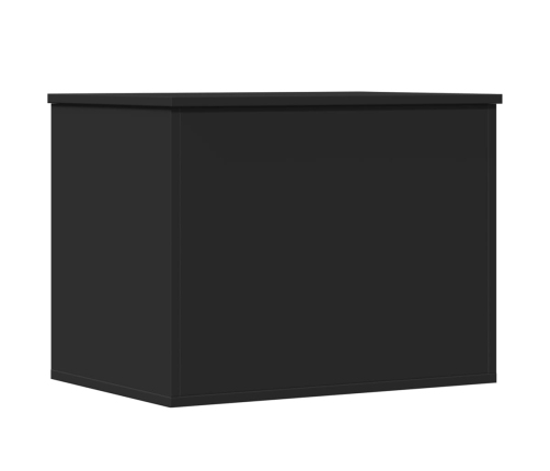 Caja de almacenaje madera de ingeniería negro 60x42x46 cm