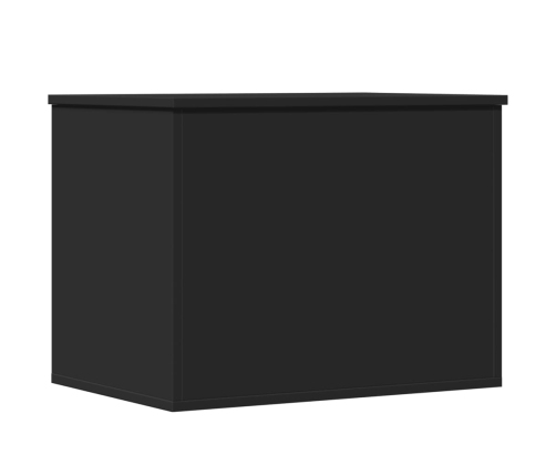 Caja de almacenaje madera de ingeniería negro 60x42x46 cm