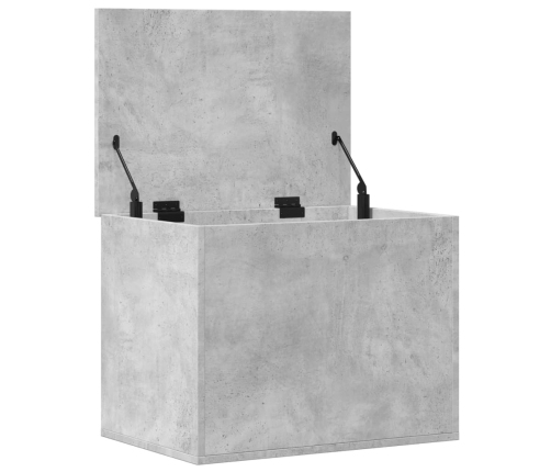 Caja de almacenaje madera ingeniería gris hormigón 60x42x46 cm