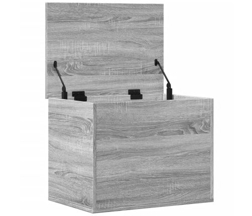 Caja de almacenaje madera de ingeniería gris Sonoma 60x42x46 cm