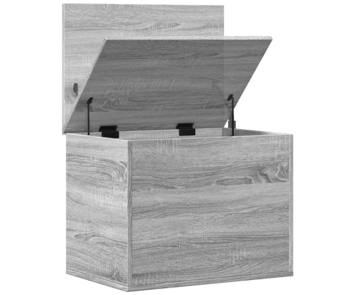 Caja de almacenaje madera de ingeniería gris Sonoma 60x42x46 cm