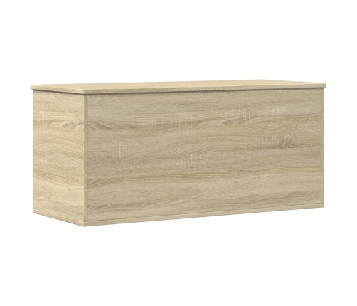 Caja de almacenaje madera ingeniería roble Sonoma 100x42x46 cm