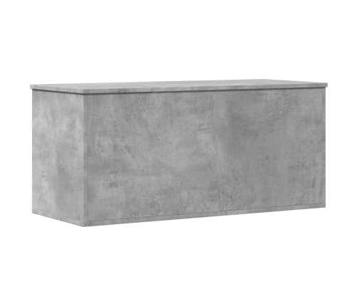 Caja de almacenaje madera ingeniería gris hormigón 100x42x46 cm