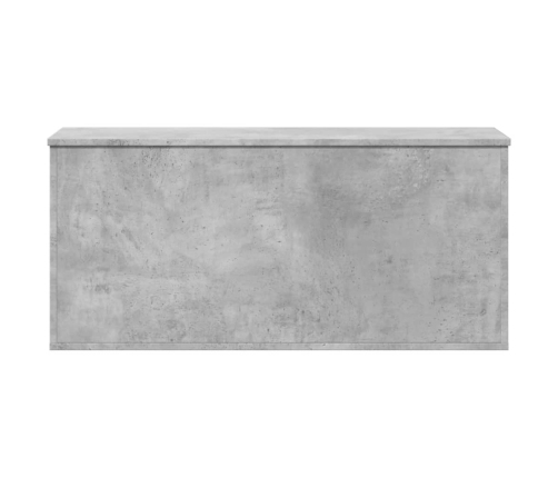 Caja de almacenaje madera ingeniería gris hormigón 100x42x46 cm