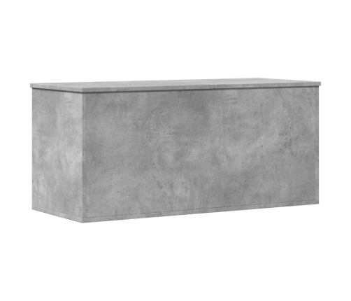 Caja de almacenaje madera ingeniería gris hormigón 100x42x46 cm