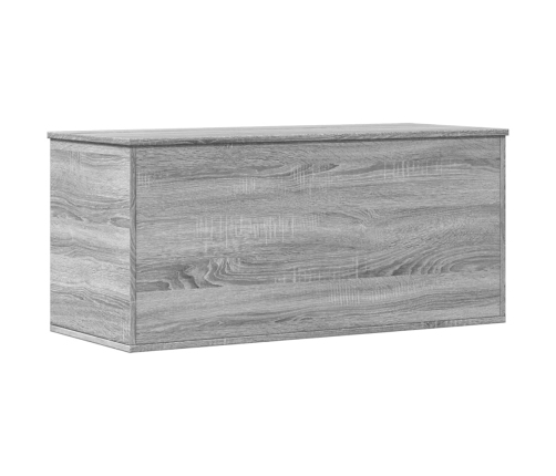 Caja de almacenaje madera ingeniería gris Sonoma 100x42x46 cm