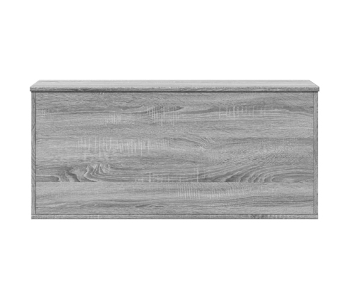 Caja de almacenaje madera ingeniería gris Sonoma 100x42x46 cm