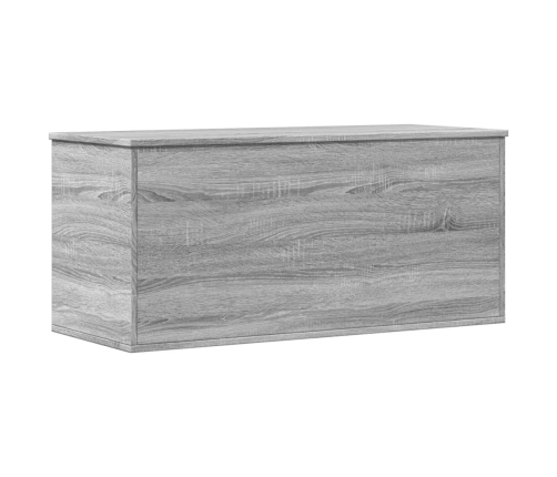 Caja de almacenaje madera ingeniería gris Sonoma 100x42x46 cm