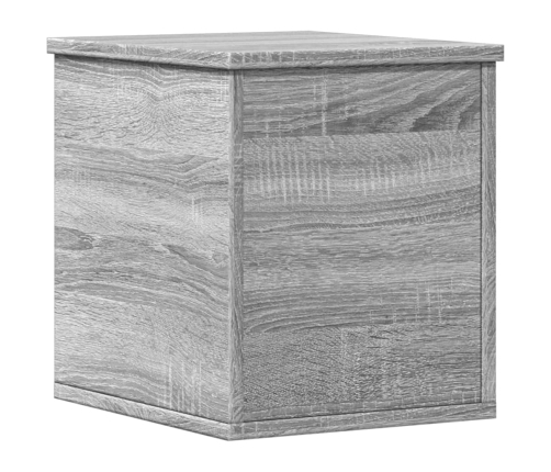 Caja de almacenaje madera ingeniería gris Sonoma 30x35x35 cm