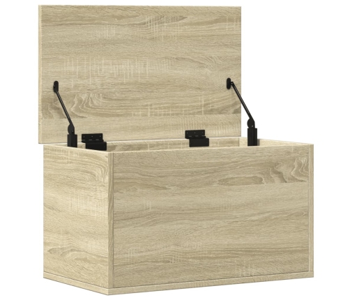 Caja de almacenaje madera ingeniería roble sonoma 60x35x35 cm