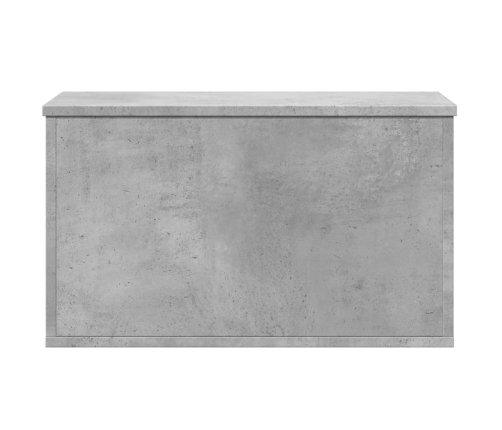 Caja de almacenaje madera ingeniería gris hormigón 60x35x35 cm