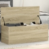 Caja de almacenaje madera ingeniería roble sonoma 90x35x35 cm