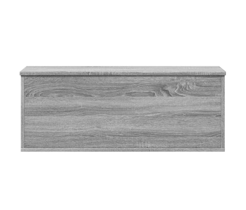 Caja de almacenaje madera de ingeniería gris Sonoma 90x35x35 cm