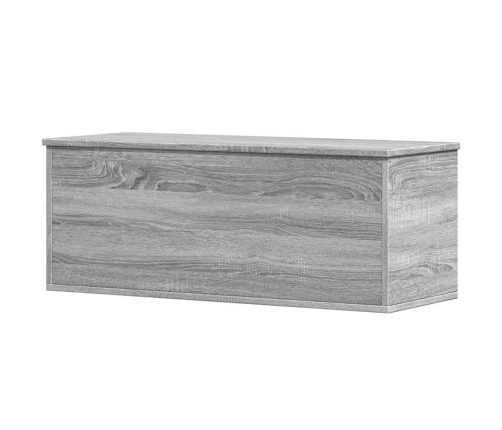 Caja de almacenaje madera de ingeniería gris Sonoma 90x35x35 cm