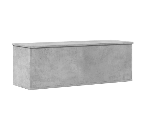 Caja de almacenaje madera ingeniería gris hormigón 102x35x35 cm