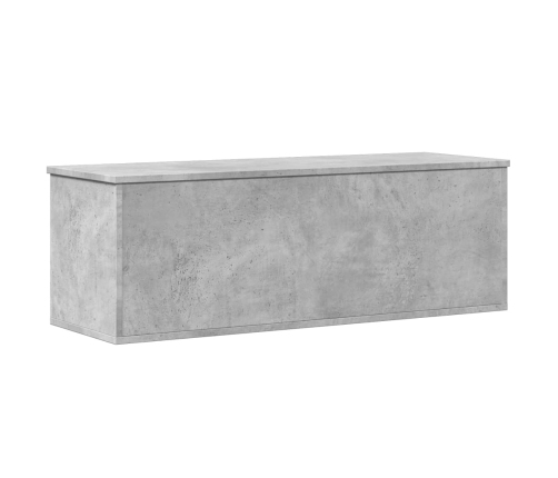 Caja de almacenaje madera ingeniería gris hormigón 102x35x35 cm