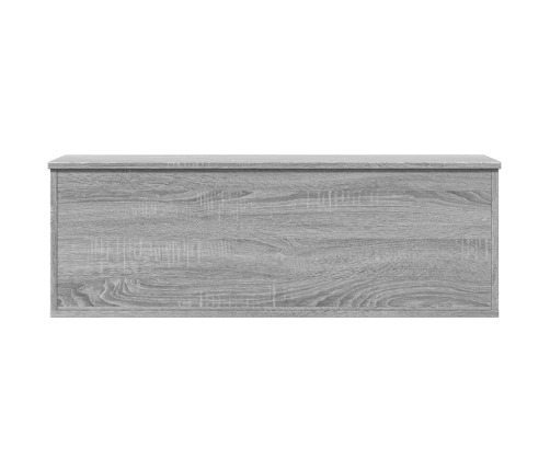 Caja de almacenaje madera ingeniería gris Sonoma 102x35x35 cm