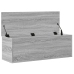 Caja de almacenaje madera ingeniería gris Sonoma 102x35x35 cm