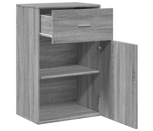 Armario almacenaje madera ingeniería gris Sonoma 56,5x39x90 cm