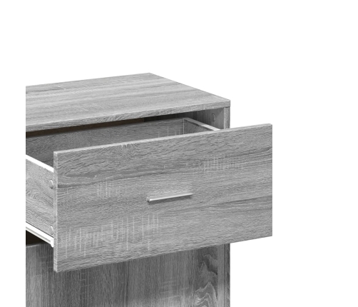 Armario almacenaje madera ingeniería gris Sonoma 56,5x39x90 cm