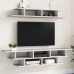 Muebles de TV de pared madera ingeniería gris hormigón