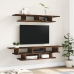 Muebles de TV de pared madera ingeniería roble ahumado