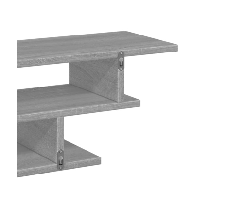 vidaXL Muebles de TV de pared madera de ingeniería gris Sonoma