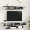 vidaXL Muebles de TV de pared madera de ingeniería gris Sonoma