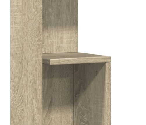 Mesa auxiliar madera de ingeniería roble Sonoma 35x35x60 cm