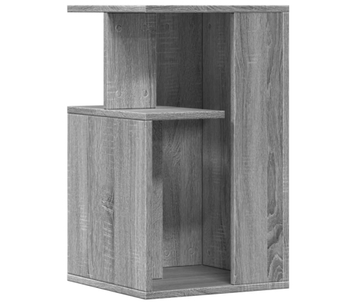 Mesa auxiliar madera de ingeniería gris Sonoma 35x35x60 cm